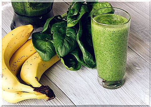 delicious spinach food: smoothie