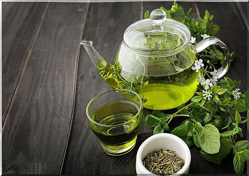 Green tea is a fat burning food