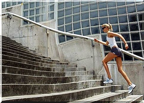 Climbing stairs