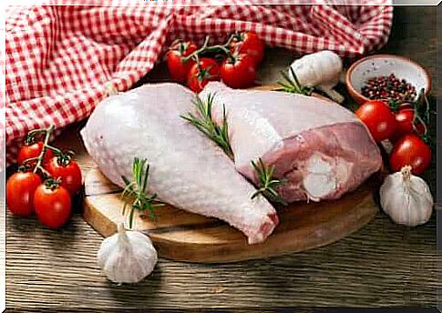 Differences between turkey meat and chicken meat