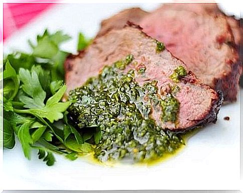 In addition to meat dishes, Chimichurri sauce goes well with fish and vegetables