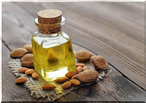 Almond oil helps to soften the skin.