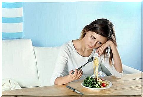 Latent depression can be symptomatic as a change in appetite